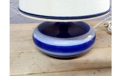 LAMPE PIED gres bleu