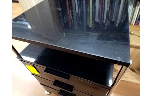 MEUBLE D'APPOINT 3T NOIR