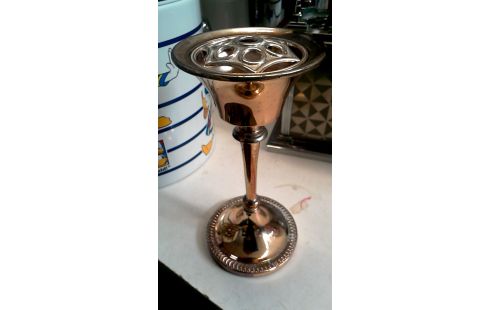 OBJETO DECORACIÓN PLATEADO