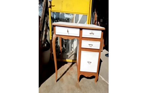 BUREAU CÉRUSÉ BLANC 4TRS + clé