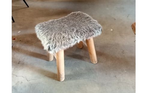 TABOURET POILU