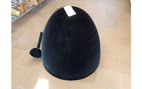 SUSPENSION LUMINEUSE VELOURS NOIR