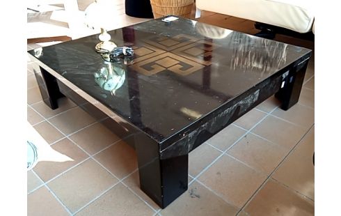 TABLE BASSE LAQUEE NOIRE
