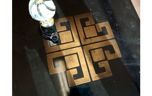 TABLE BASSE LAQUEE NOIRE