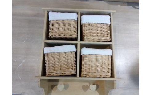 MEUBLE PANIERS OSIER