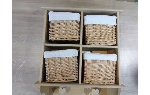 MEUBLE PANIERS OSIER