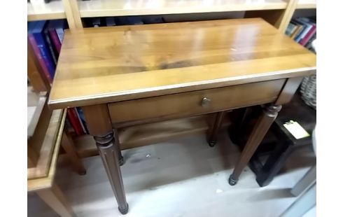 TABLE D'APPOINT 1 TIROIR MERISIER