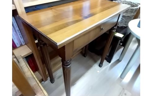 TABLE D'APPOINT 1 TIROIR MERISIER