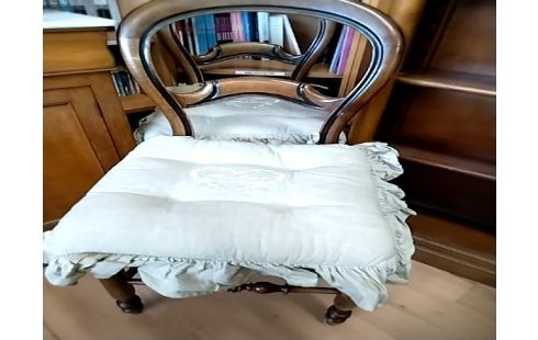 CHAISE CANNAGE COUSSIN BONHEUR