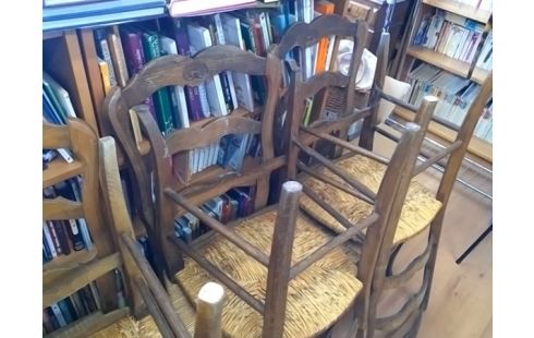 CHAISE PAILLEES LOT DE 6