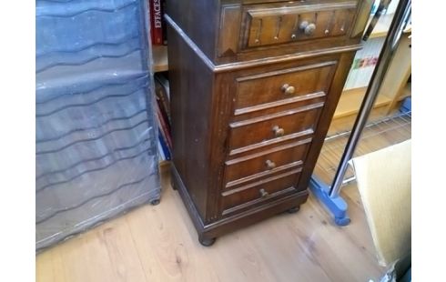 CHEVET 5 TIROIRS + MARBRE