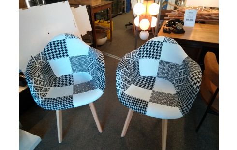 FAUTEUIL TISSU IMPRIME