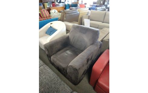 FAUTEUIL MICROFIBRE GRIS