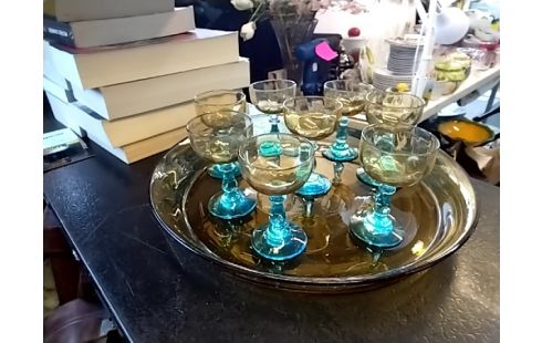 SERVICE verre et plateau SERVICE VERRE ET PLATEAU