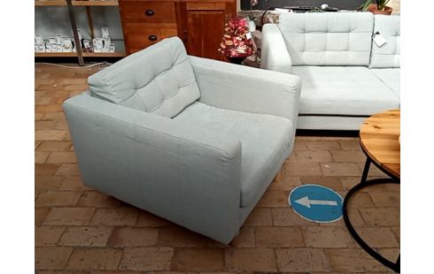 CANAPE tissu ciel 2+1+1