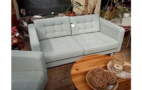 CANAPE tissu ciel 2+1+1