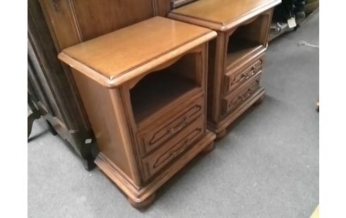 CHEVET RUSTIQUE 2 TIROIR