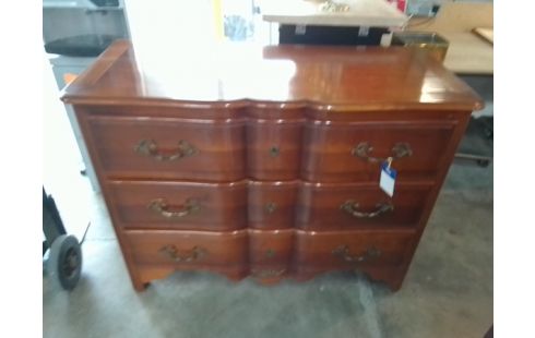 COMMODE 3 TIROIRS BOIS MASSIF