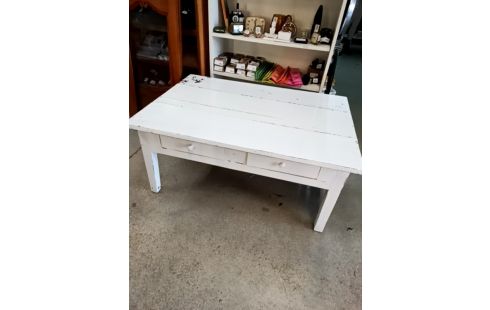 TABLE BASSE BOIS BLANCHE 2 TRS