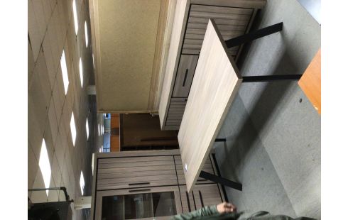 SALLE A MANGER MODERNE BRUN / NOIR