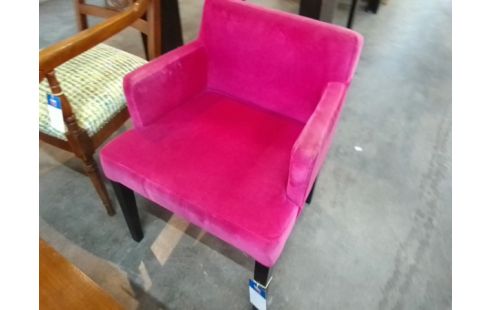 FAUTEUIL TISSU ROSE MODERNE