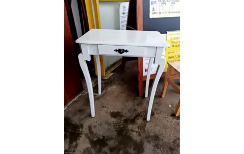 CONSOLE TABLETTE CÉRUSÉ BLANC