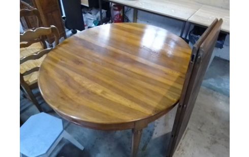 TABLE OVALE MERISIER + 2 ALLONGES