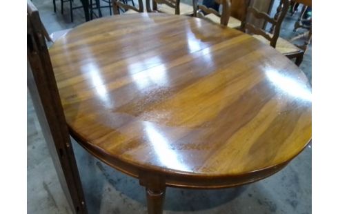 TABLE OVALE MERISIER + 2 ALLONGES