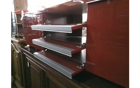 MEUBLE TV ROUGE 2T 1P