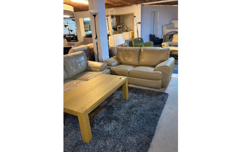 SALON CUIR BEIGE 3+2