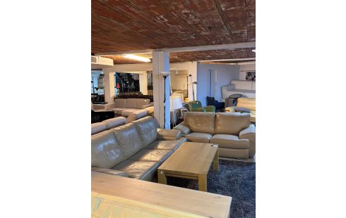 SALON CUIR BEIGE 3+2