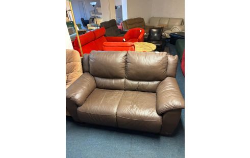 CANAPE BRUN 2 PLACES