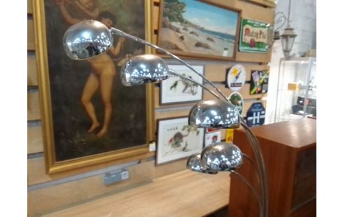 LAMPADAIRE 5 BRANCHES CHROME