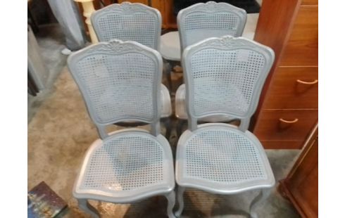 4 CHAISES STYLE REGENCE