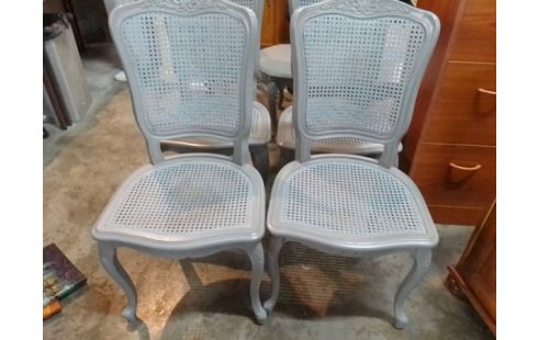 4 CHAISES STYLE REGENCE