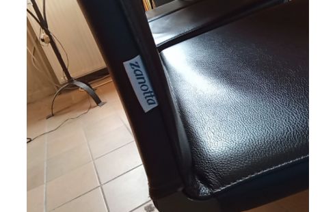 CHAISE CUIR PIED ALU ZANOTTA LOT 8