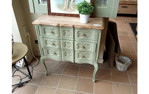 COMMODE A TIROIRS VERTE
