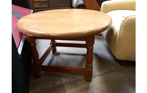 TABLE BASSE chene ronde