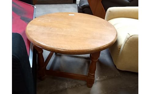 TABLE BASSE chene ronde