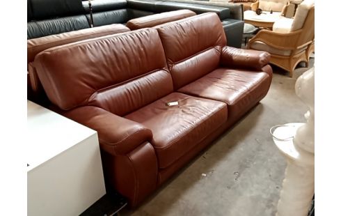 SALON 3+1+1 cuir brun