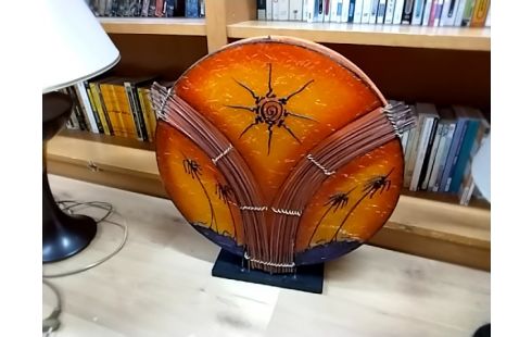 LAMPE ORANGE RONDE COUCHER DE SOLEIL