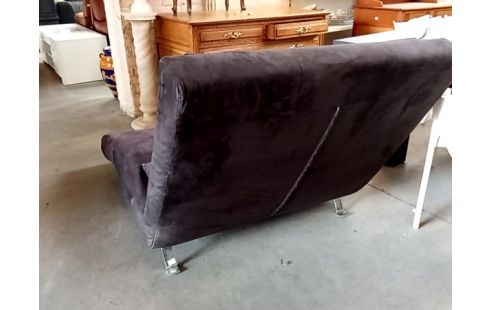 FAUTEUIL RELAX lounge brun avec coussin 2 places