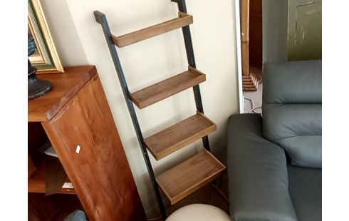 ETAGERE MURALE noir et bois