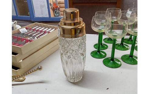 SHAKER CRISTAL BORD DORE