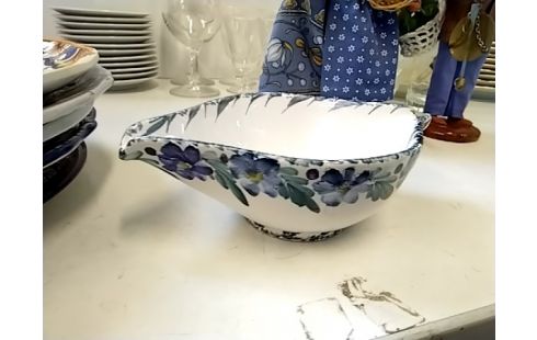 SAUCIERE FLEURS BLEUES