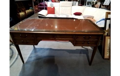 BUREAU 5T DESSUS VERRE