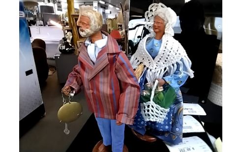 SANTON PROVENÇAUX COUPLE ÂGÉ