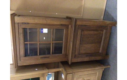 MEUBLE DOUBLE CORPS 2 PORTES CHENE MOYEN