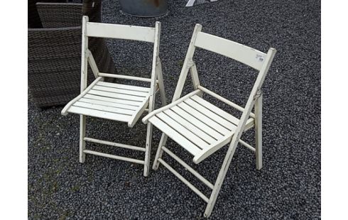 CHAISE PLIABLE BOIS VINTAGE LA PAIRE