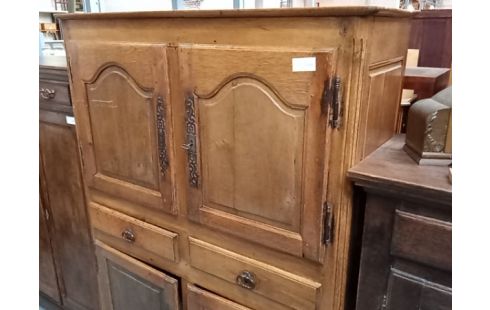 CHIFFONNIERE CHENE MASSIF 4 PORTES 2 TIROIRS BONNETIERE